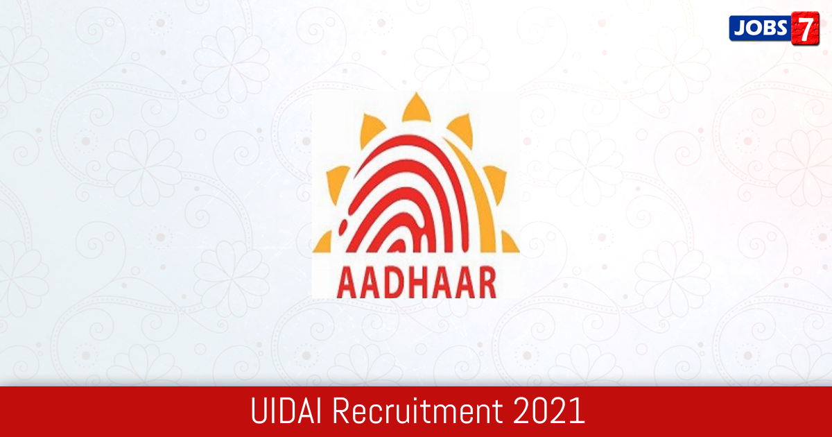 UIDAI Recruitment 2023: 5 Jobs in UIDAI | Apply @ uidai.gov.in
