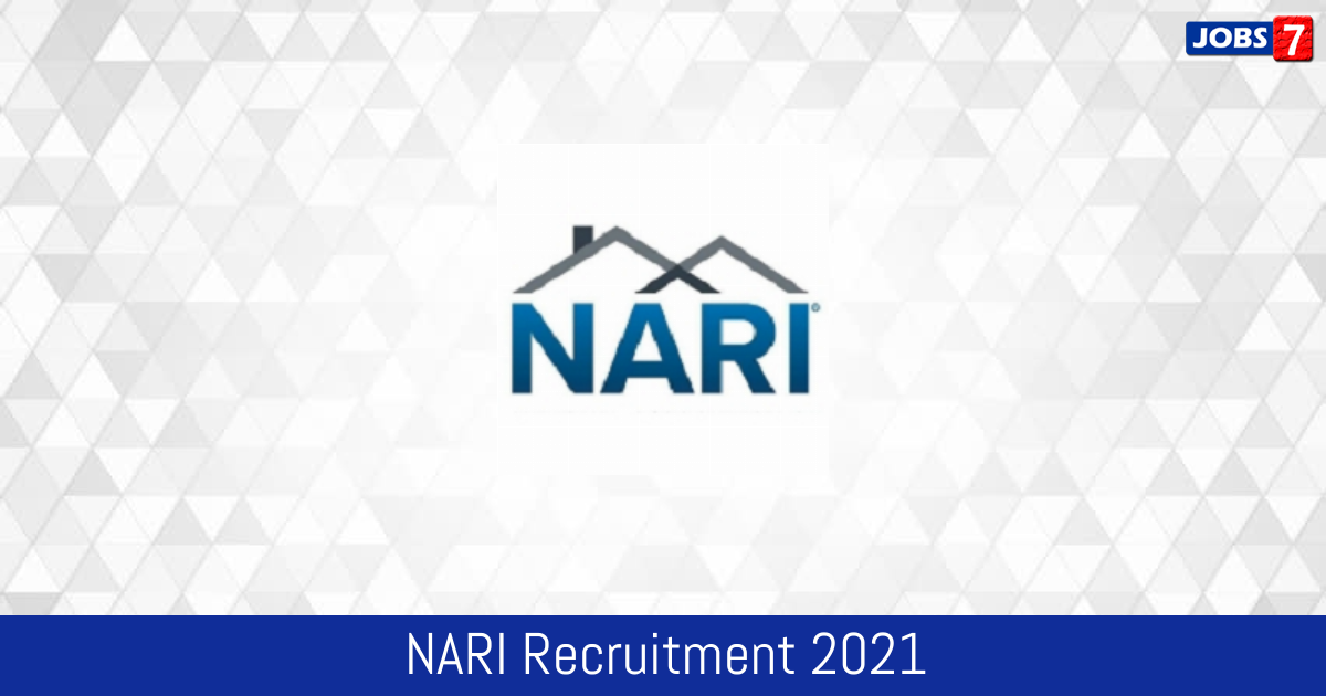 NARI Recruitment 2024:  Jobs in NARI | Apply @ www.nari-icmr.res.in