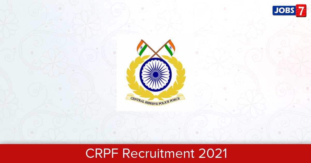 CRPF Recruitment 2024: 9 Jobs in CRPF | Apply @ crpf.gov.in