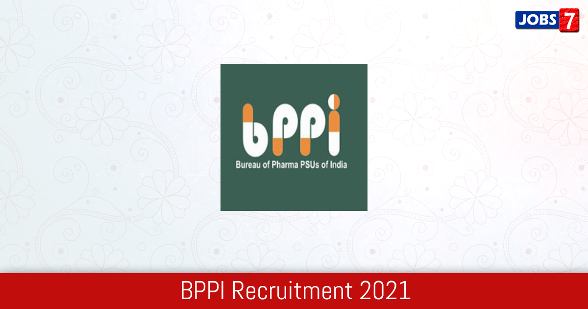 BPPI Recruitment 2024: 3 Jobs in BPPI | Apply @ janaushadhi.gov.in