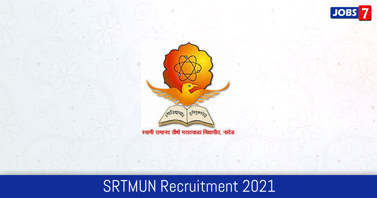 SRTMUN Recruitment 2024:  Jobs in SRTMUN | Apply @ www.srtmun.ac.in