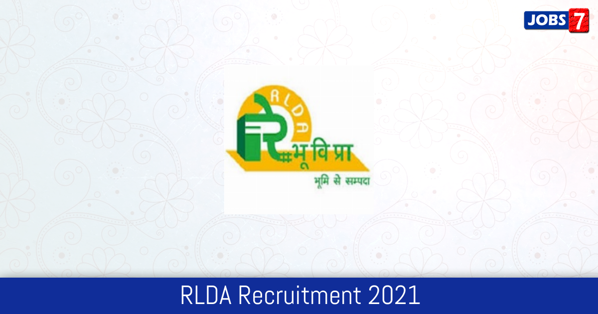 RLDA Recruitment 2024:  Jobs in RLDA | Apply @ rlda.indianrailways.gov.in