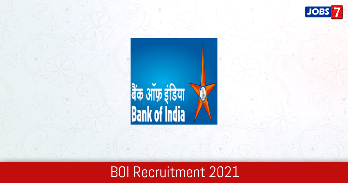 BOI Recruitment 2024:  Jobs in BOI | Apply @ www.bankofindia.co.in