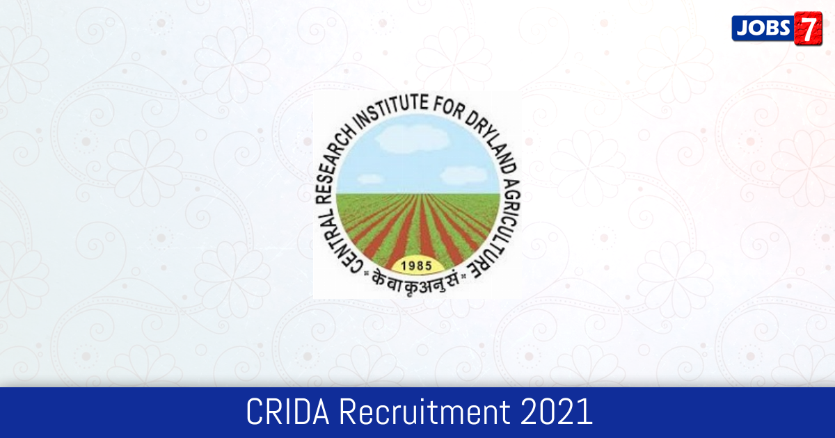CRIDA Recruitment 2024:  Jobs in CRIDA | Apply @ www.crida.in