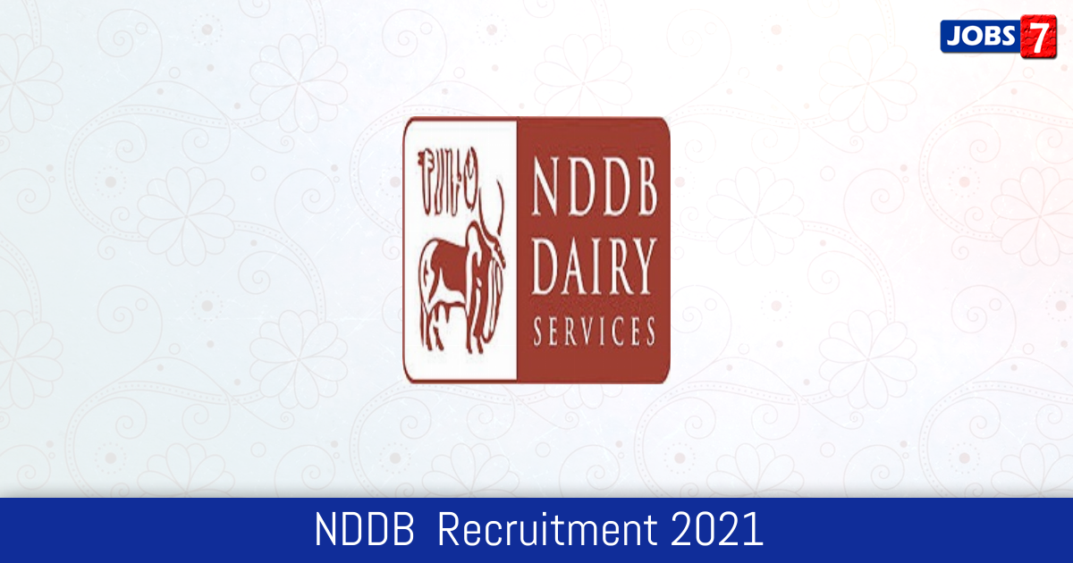 NDDB  Recruitment 2023:  Jobs in NDDB  | Apply @ www.nddb.coop