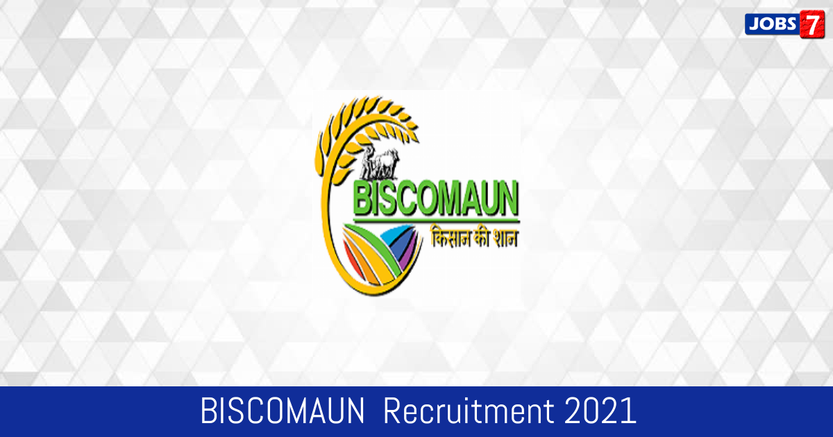 BISCOMAUN  Recruitment 2024:  Jobs in BISCOMAUN  | Apply @ www.biscomaun.co.in