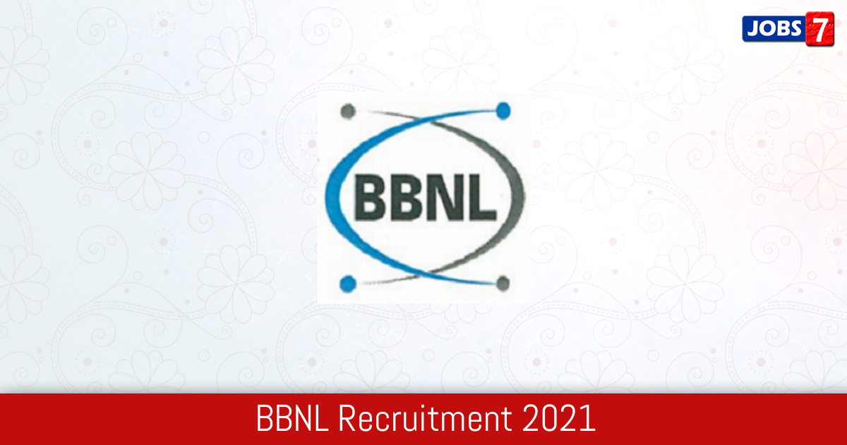 BBNL Recruitment 2024:  Jobs in BBNL | Apply @ bbnl.nic.in