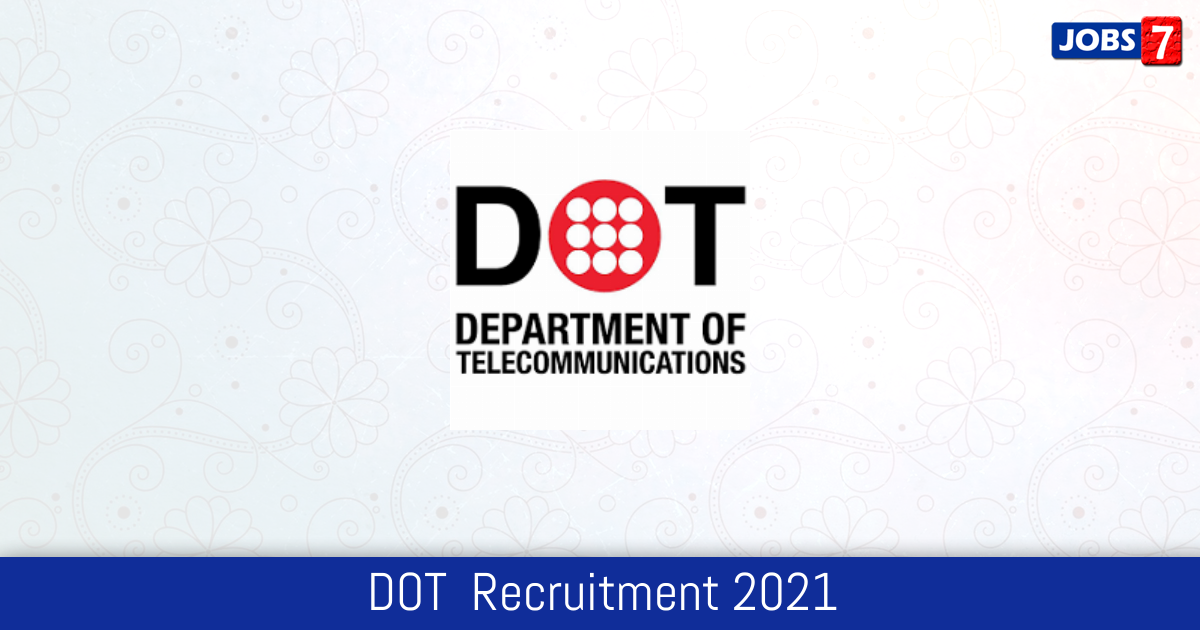 DOT  Recruitment 2024:  Jobs in DOT  | Apply @ dot.gov.in
