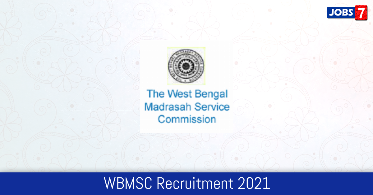 WBMSC Recruitment 2024:  Jobs in WBMSC | Apply @ wbmsc.com