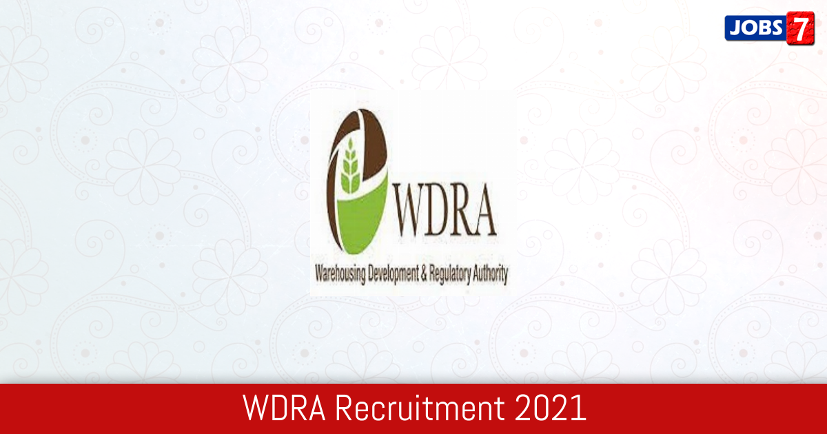 WDRA Recruitment 2024:  Jobs in WDRA | Apply @ wdra.gov.in