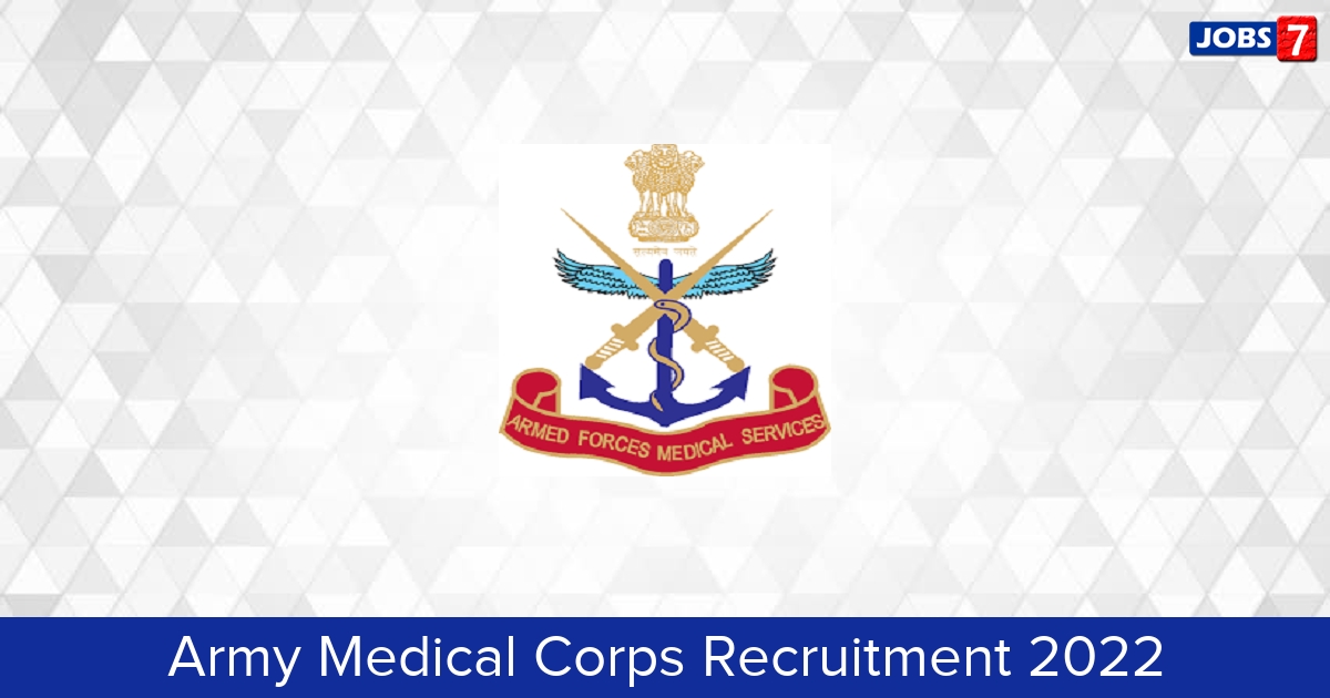 Army Medical Corps Recruitment 2024:  Jobs in Army Medical Corps | Apply @ www.amcsscentry.gov.in/