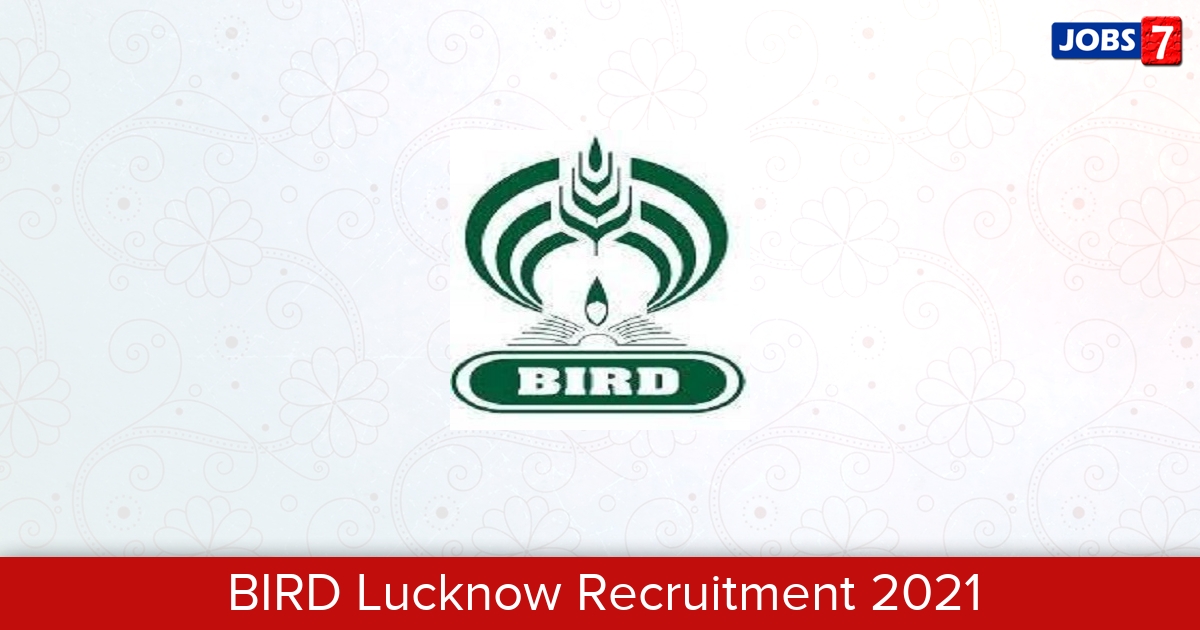 BIRD Lucknow Recruitment 2024:  Jobs in BIRD Lucknow | Apply @ birdlucknow.nabard.org