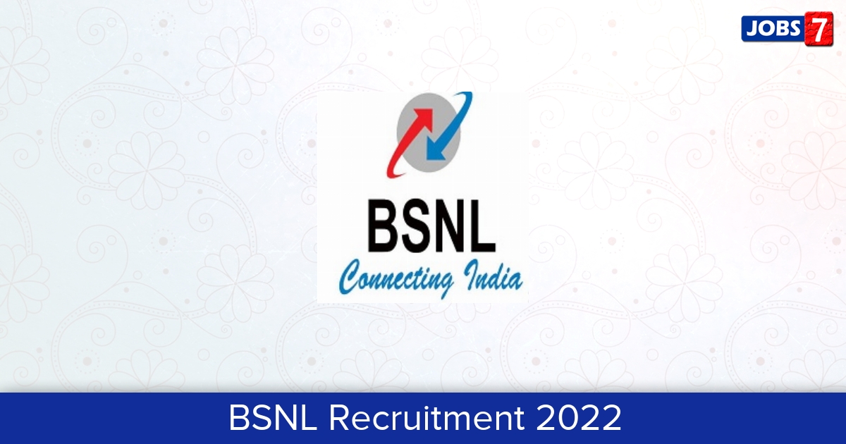 BSNL Recruitment 2024:  Jobs in BSNL | Apply @ bsnl.co.in