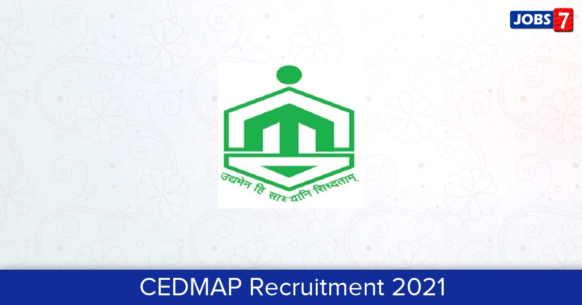 CEDMAP Recruitment 2024:  Jobs in CEDMAP | Apply @ cedmapindia.mp.gov.in