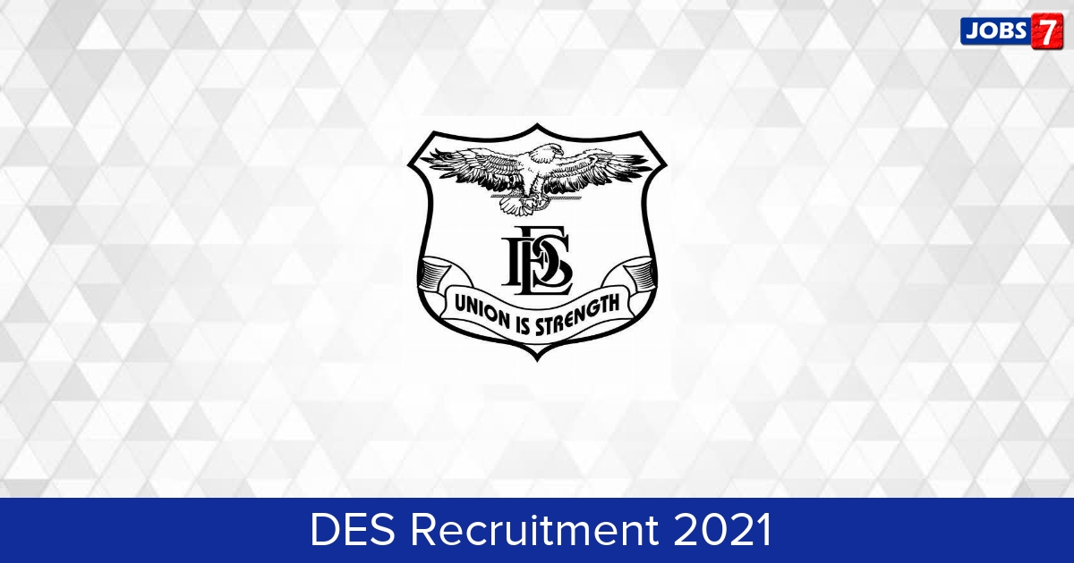DES Recruitment 2024:  Jobs in DES | Apply @ www.despune.org
