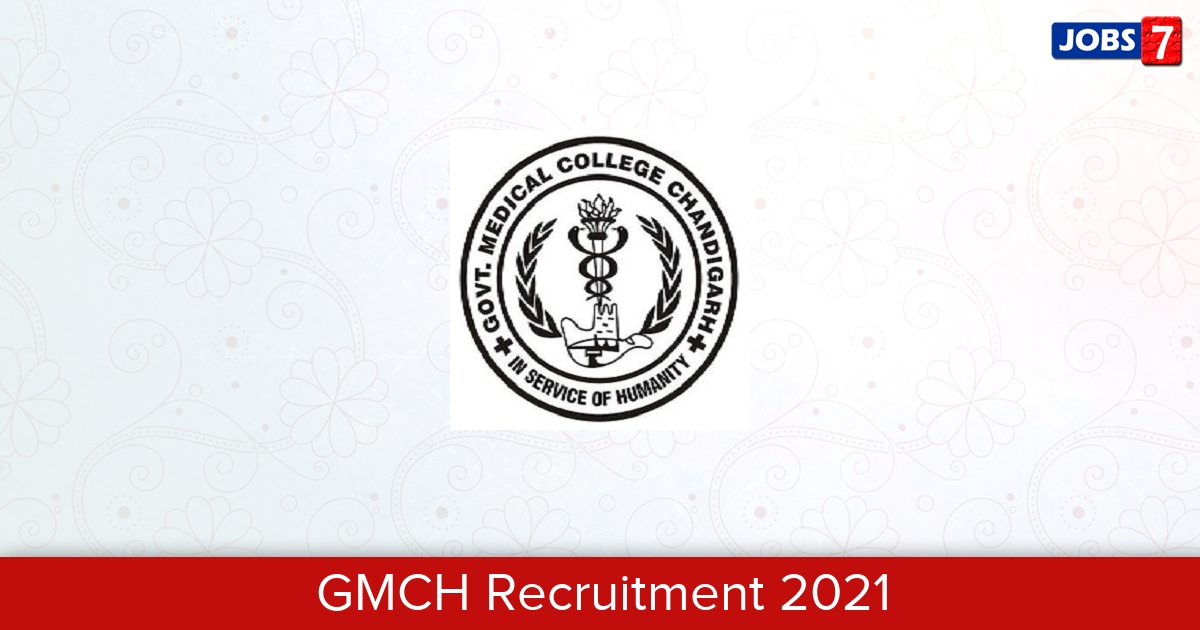 GMCH Recruitment 2024:  Jobs in GMCH | Apply @ gmch.gov.in