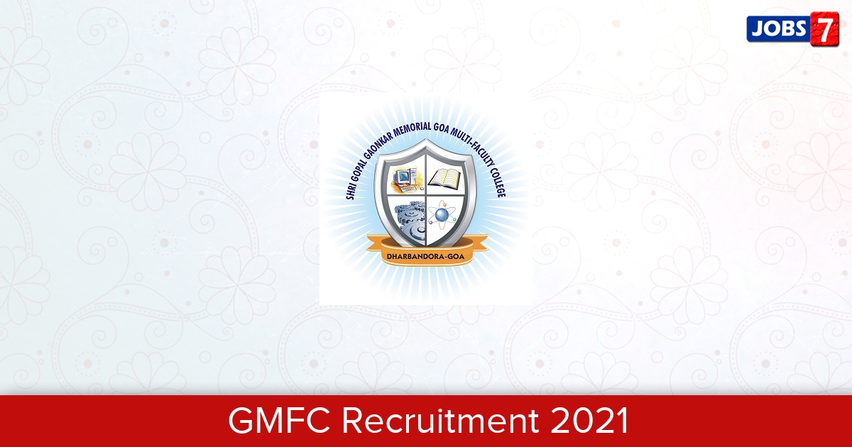GMFC Recruitment 2024:  Jobs in GMFC | Apply @ www.gmfc.ac.in