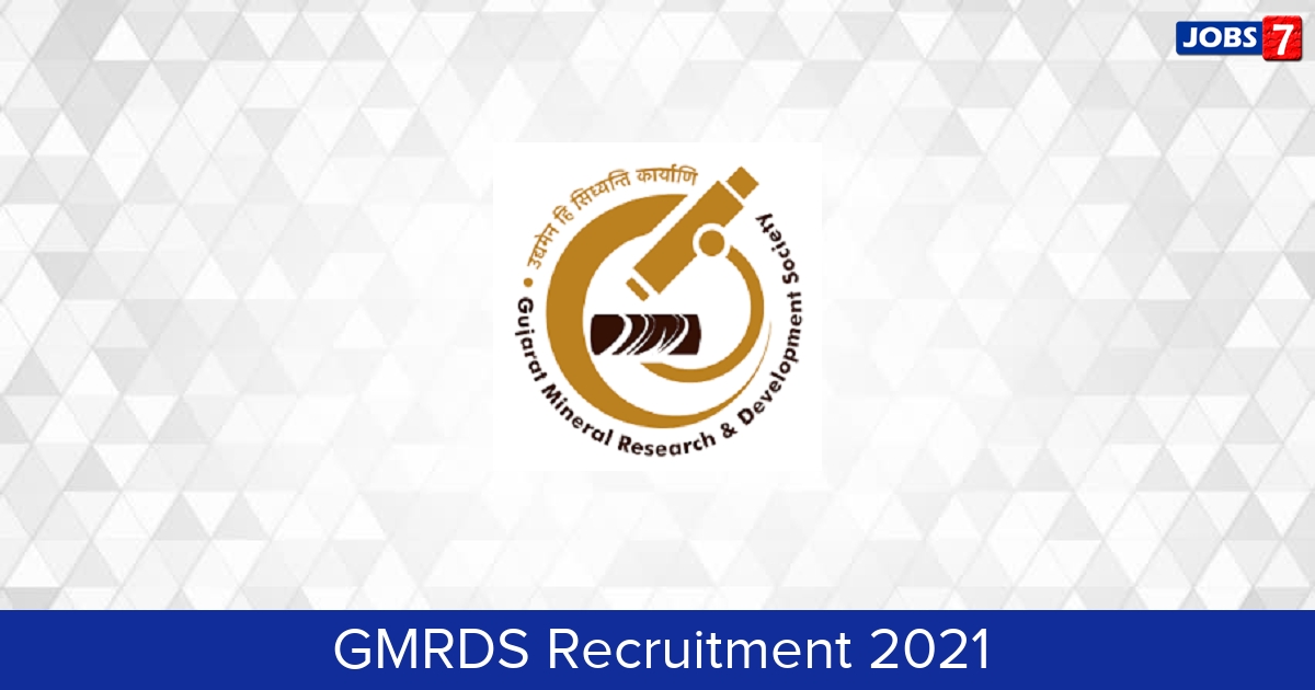 GMRDS Recruitment 2024:  Jobs in GMRDS | Apply @ gmrds.gujarat.gov.in