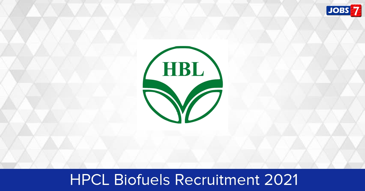HPCL Biofuels Recruitment 2024:  Jobs in HPCL Biofuels | Apply @ www.hpclbiofuels.co.in