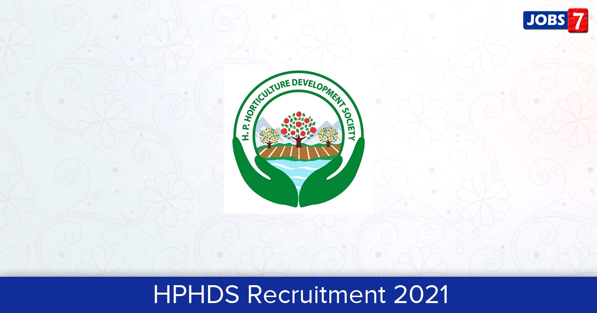 HPHDS Recruitment 2024:  Jobs in HPHDS | Apply @ hds.hp.gov.in