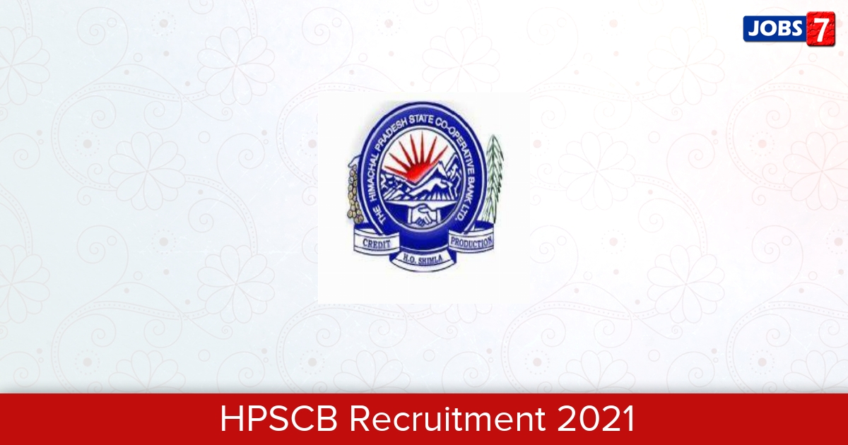 HPSCB Recruitment 2024:  Jobs in HPSCB | Apply @ hpscb.com