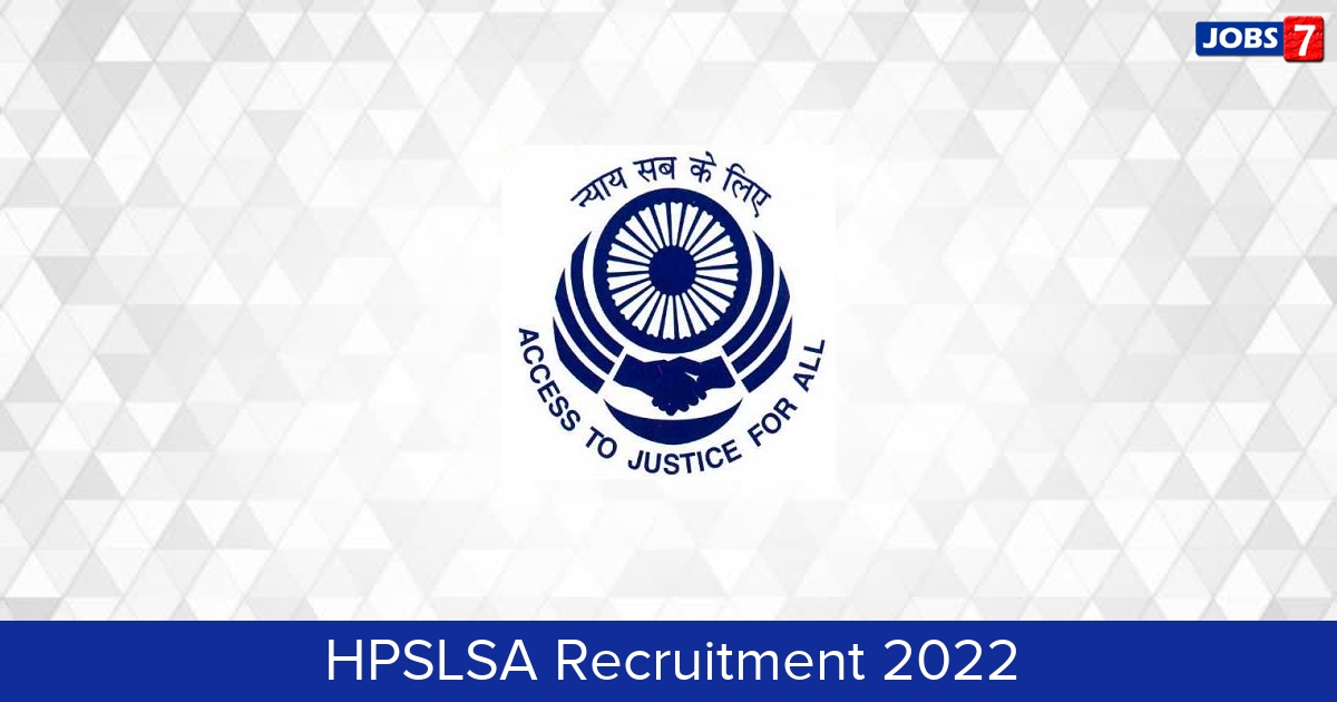 HPSLSA Recruitment 2024:  Jobs in HPSLSA | Apply @ himachal.nic.in