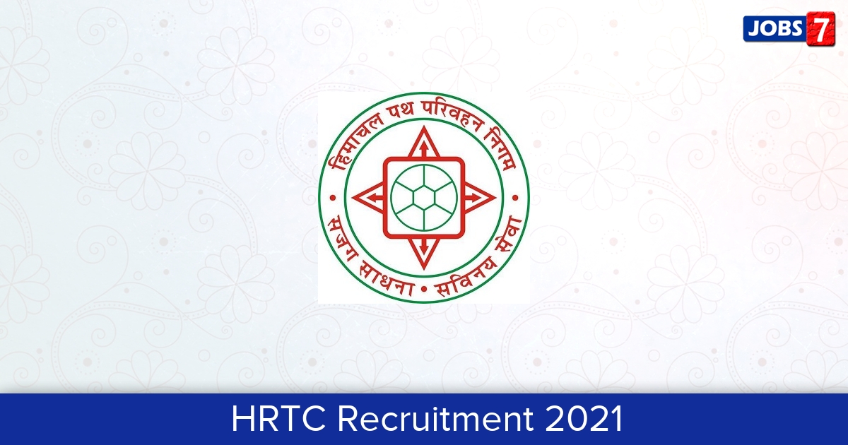 HRTC Recruitment 2024:  Jobs in HRTC | Apply @ www.hrtchp.com