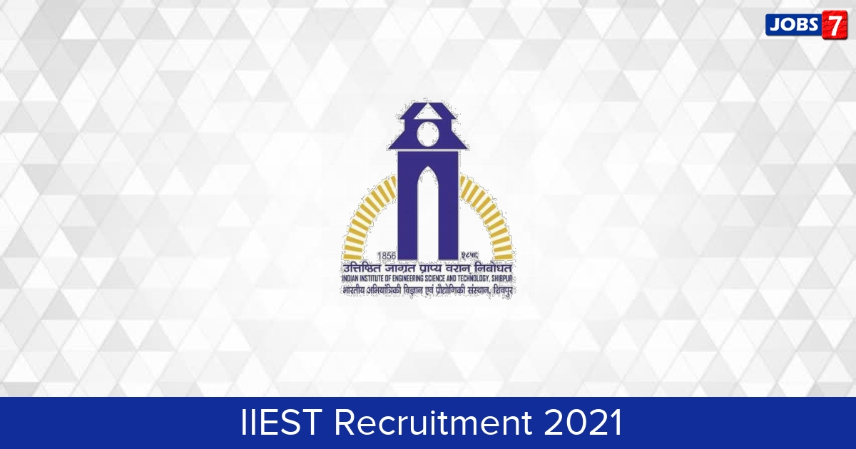 IIEST Recruitment 2024:  Jobs in IIEST | Apply @ www.iiests.ac.in