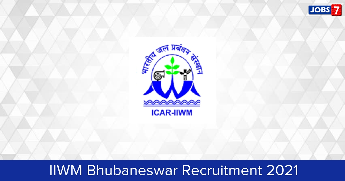 IIWM Bhubaneswar Recruitment 2024:  Jobs in IIWM Bhubaneswar | Apply @ www.iiwm.res.in