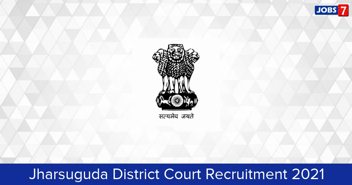 Jharsuguda District Court Recruitment 2024:  Jobs in Jharsuguda District Court | Apply @ districts.ecourts.gov.in/jharsuguda