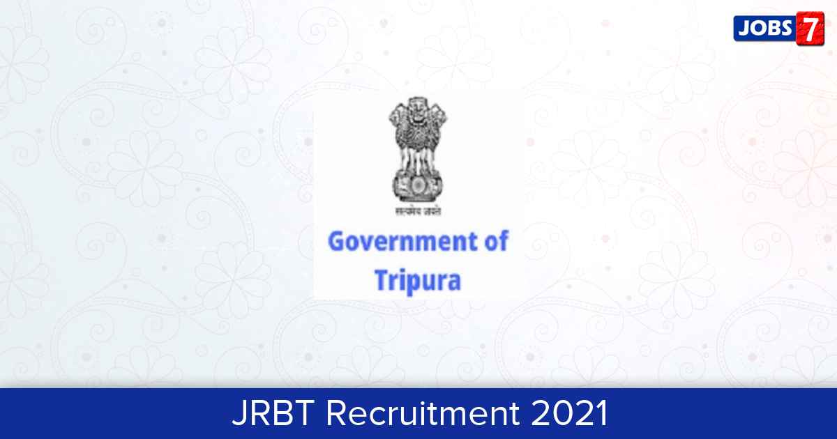 JRBT Recruitment 2024:  Jobs in JRBT | Apply @ www.jrbt.com