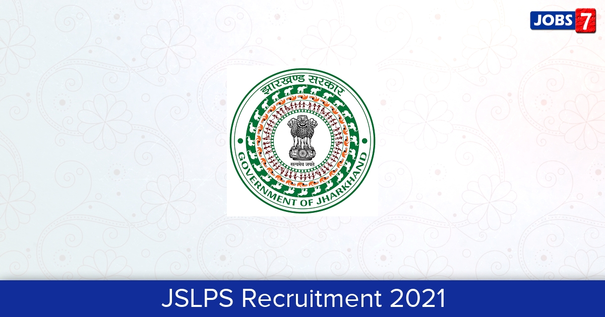 JSLPS Recruitment 2024:  Jobs in JSLPS | Apply @ jslps.org