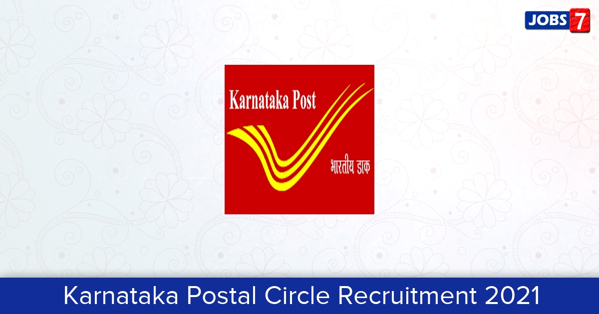 Karnataka Postal Circle Recruitment 2025:  Jobs in Karnataka Postal Circle | Apply @ www.karnatakapost.gov.in