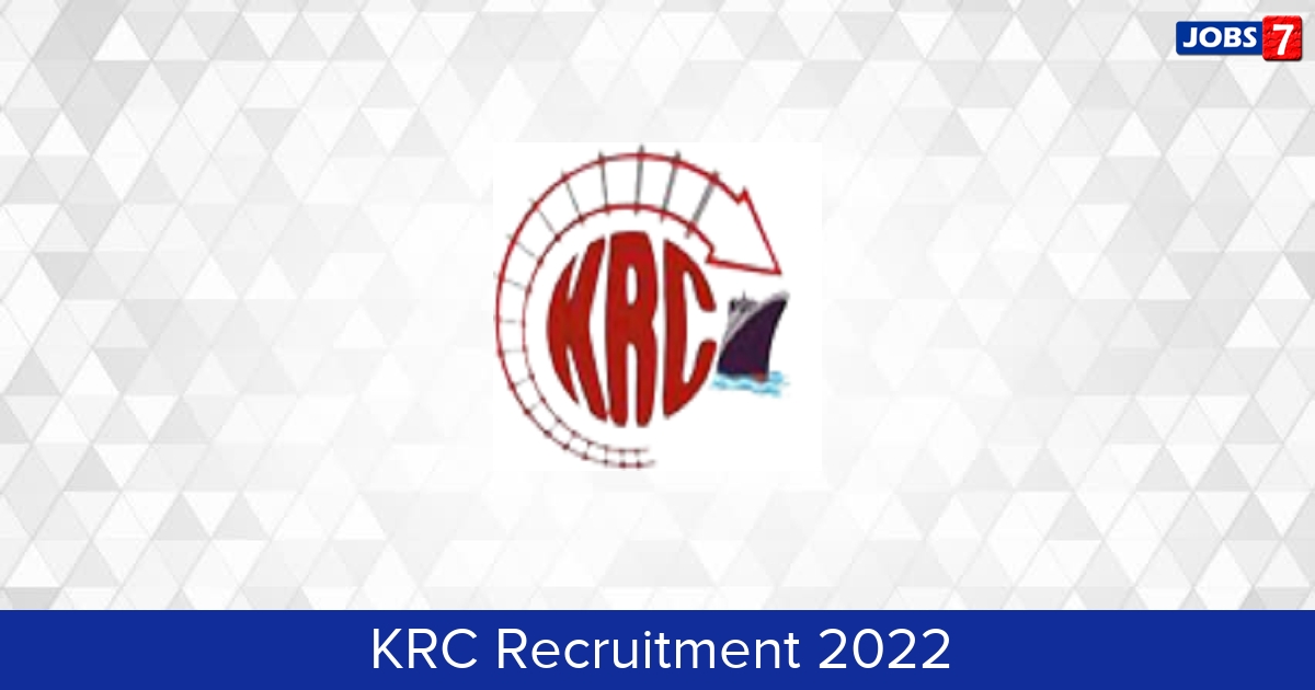 KRC Recruitment 2024:  Jobs in KRC | Apply @ www.kutchrail.org