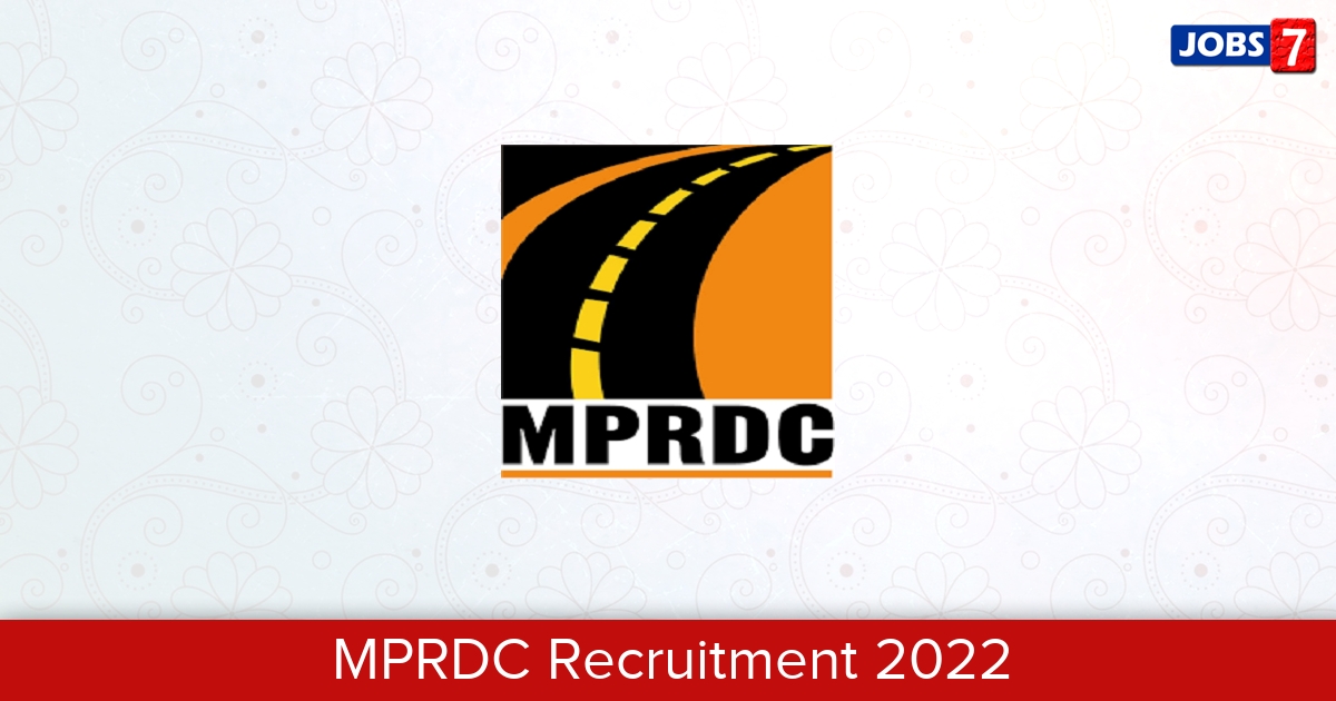 MPRDC Recruitment 2024:  Jobs in MPRDC | Apply @ mprdc.gov.in