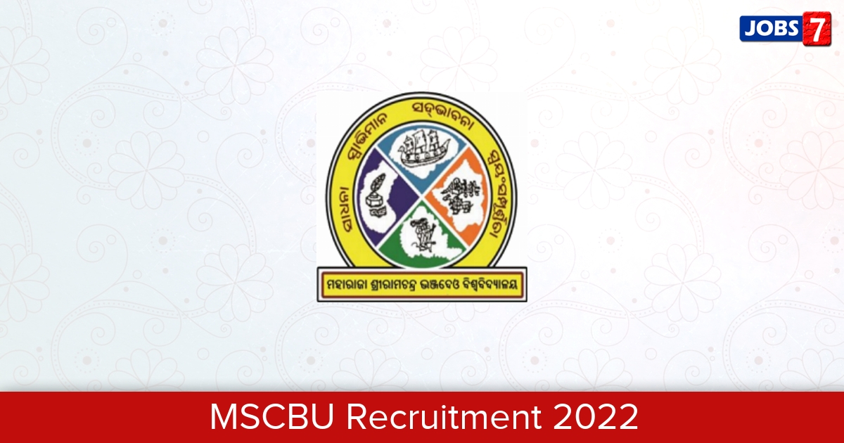 MSCBU Recruitment 2024:  Jobs in MSCBU | Apply @ nou.nic.in