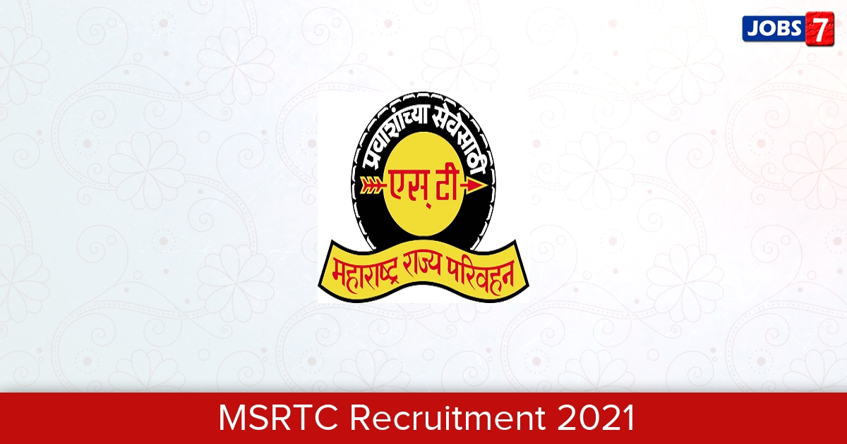 MSRTC Recruitment 2024: 101 Jobs in MSRTC | Apply @ msrtc.maharashtra.gov.in