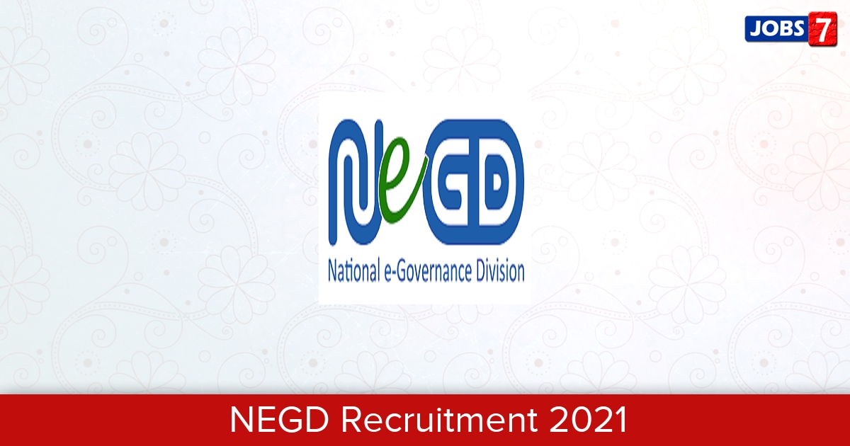 NEGD Recruitment 2024:  Jobs in NEGD | Apply @ negd.gov.in