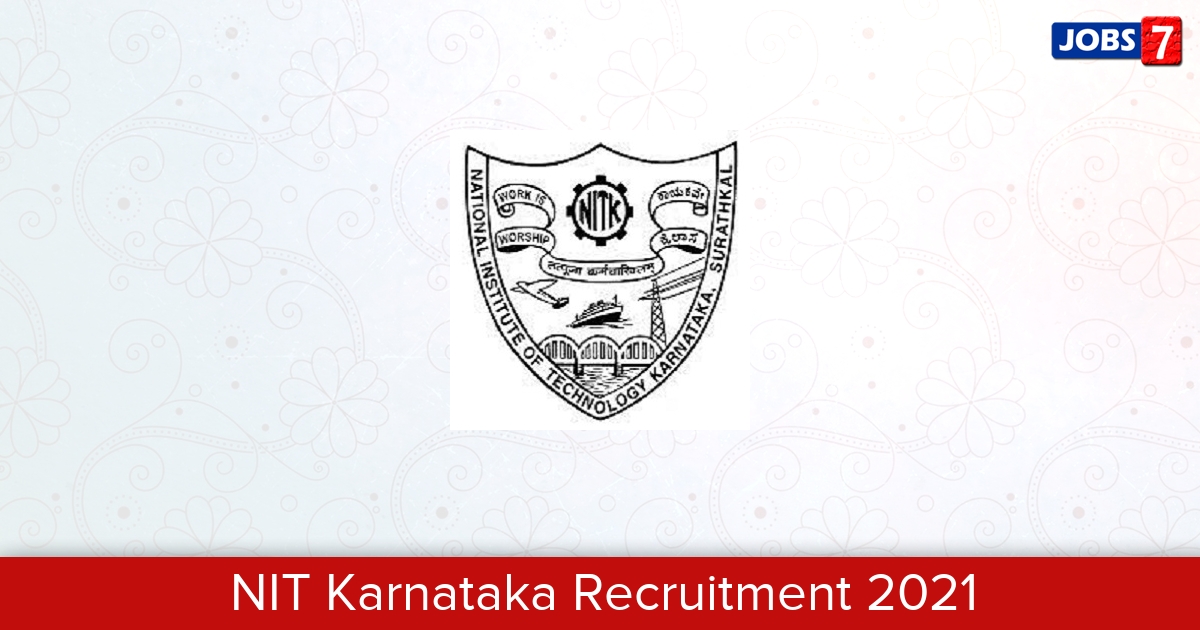 NIT Karnataka Recruitment 2024: 1 Jobs in NIT Karnataka | Apply @ www.nitk.ac.in