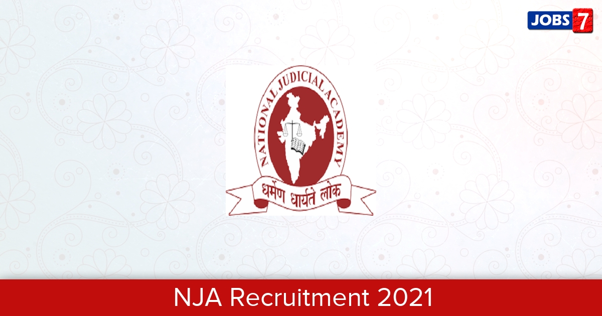 NJA Recruitment 2024:  Jobs in NJA | Apply @ www.nja.nic.in