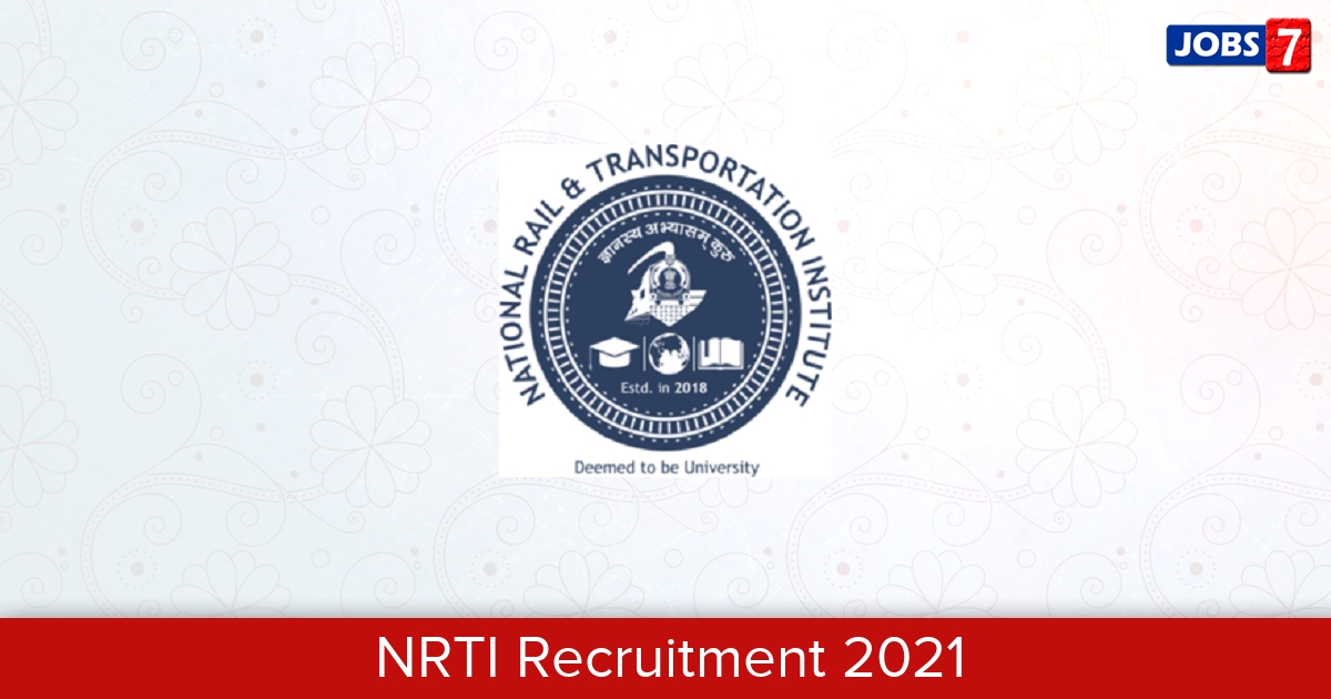 NRTI Recruitment 2024:  Jobs in NRTI | Apply @ www.nrti.edu.in