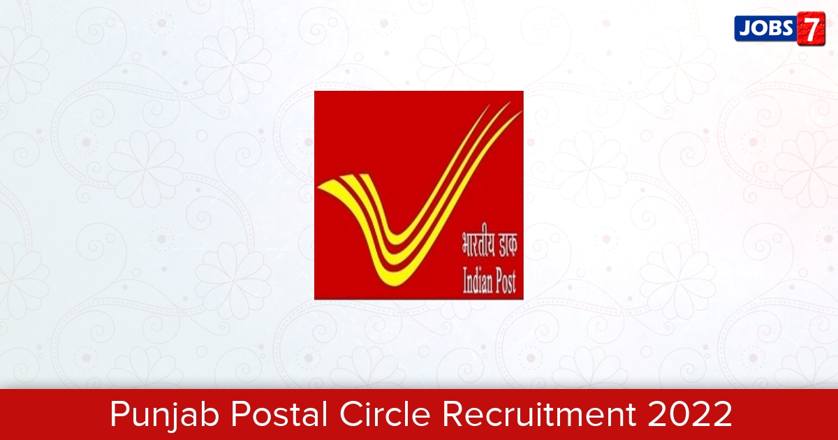 Punjab Postal Circle Recruitment 2024:  Jobs in Punjab Postal Circle | Apply @ www.punjabpostalcircle.gov.in