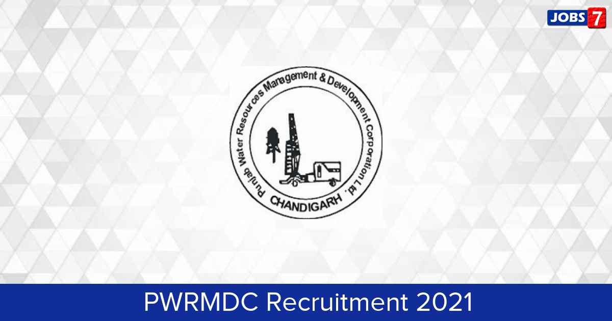 PWRMDC Recruitment 2024:  Jobs in PWRMDC | Apply @ pwrmdc.punjab.gov.in