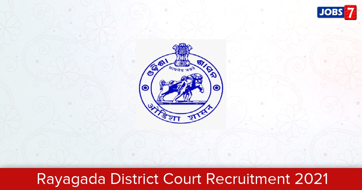 Rayagada District Court Recruitment 2024:  Jobs in Rayagada District Court | Apply @ districts.ecourts.gov.in/rayagada