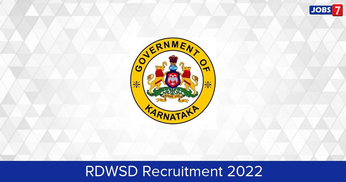 RDWSD Recruitment 2024:  Jobs in RDWSD | Apply @ english.swachhamevajayate.org