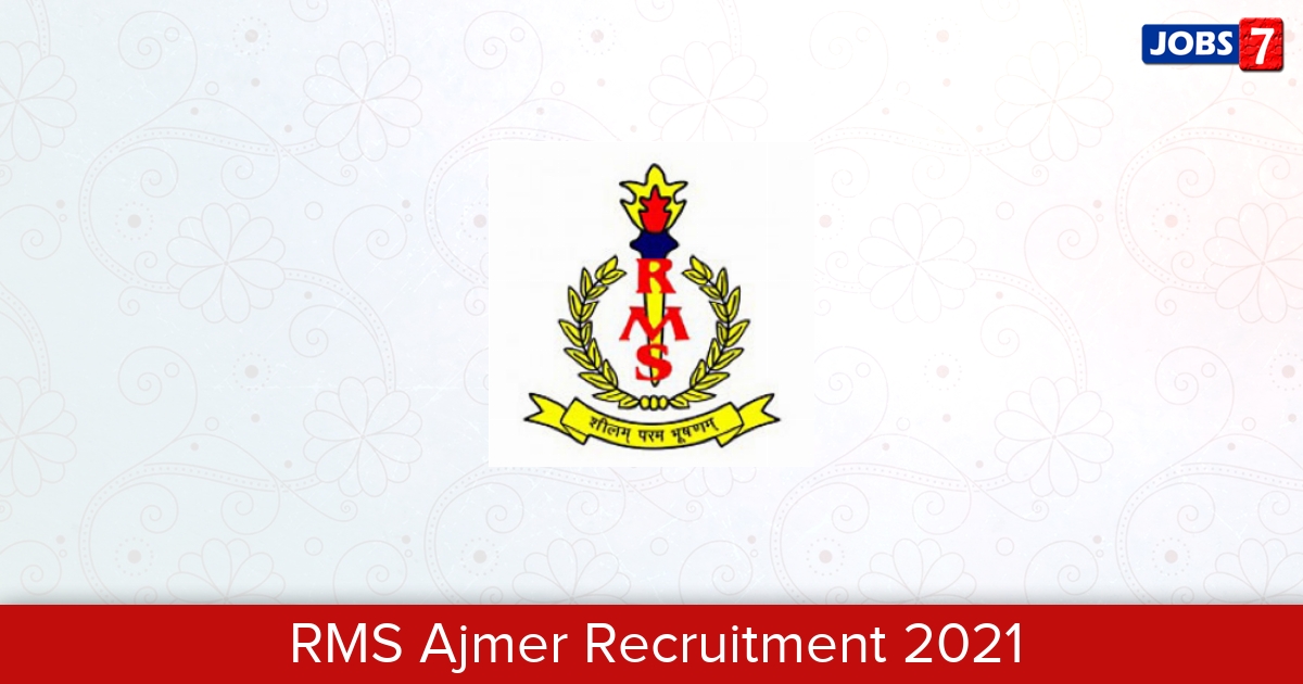 RMS Ajmer Recruitment 2024:  Jobs in RMS Ajmer | Apply @ www.rashtriyamilitaryschoolajmer.in