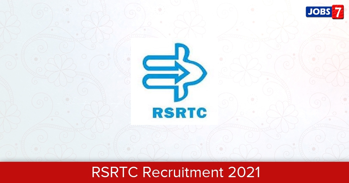 RSRTC Recruitment 2024: 8 Jobs in RSRTC | Apply @ transport.rajasthan.gov.in