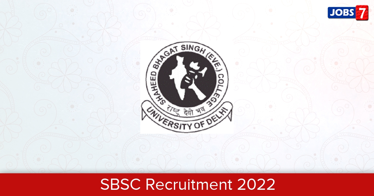 SBSC Recruitment 2024:  Jobs in SBSC | Apply @ www.sbsc.in