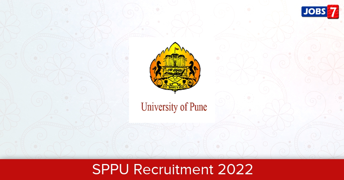 SPPU Recruitment 2024:  Jobs in SPPU | Apply @ www.unipune.ac.in
