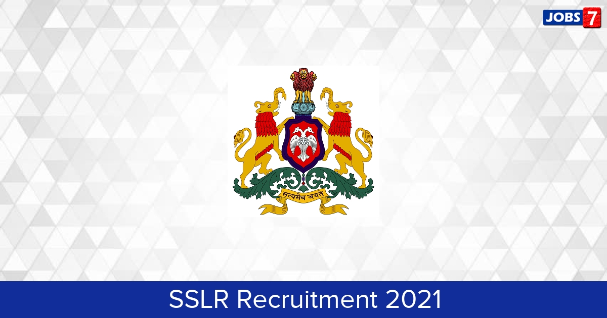 SSLR Recruitment 2024:  Jobs in SSLR | Apply @ landrecords.karnataka.gov.in